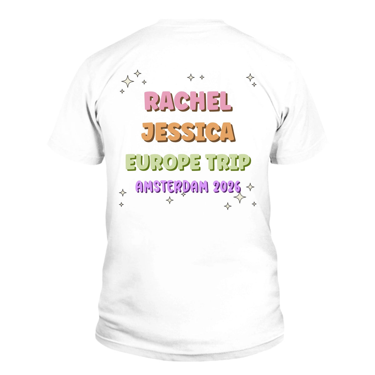 Custom Unisex T-Shirt Text Shadow