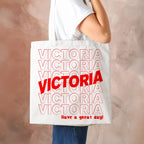 Personalized Name Tote Bag – Custom Text & Quote