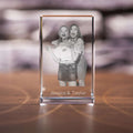Personalized 3D portrait rectangle acrylic keepsake for displaying photos with stunning depth