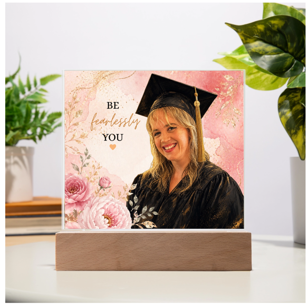 Custom Graduation Acrylic Square Plaque - Photo Portrait Gift | Shopify Product Personalizer
