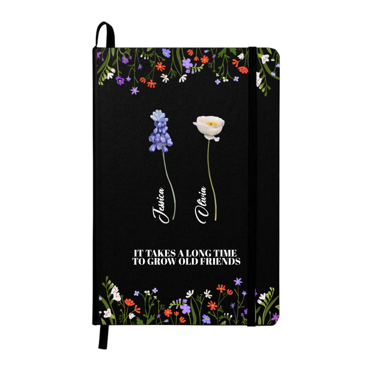 Custom Ambassador Bound Journal with Flower Design