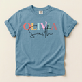 Personalized name unisex heavyweight adult t-shirt for everyday comfortable custom wear