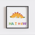Custom Dinosaur Name Frame
