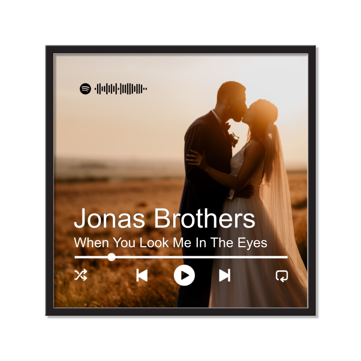 Custom Square Frame - Spotify Player