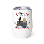 Personalized wine tumbler with Wine Goals design for stylish insulated daily drinkware