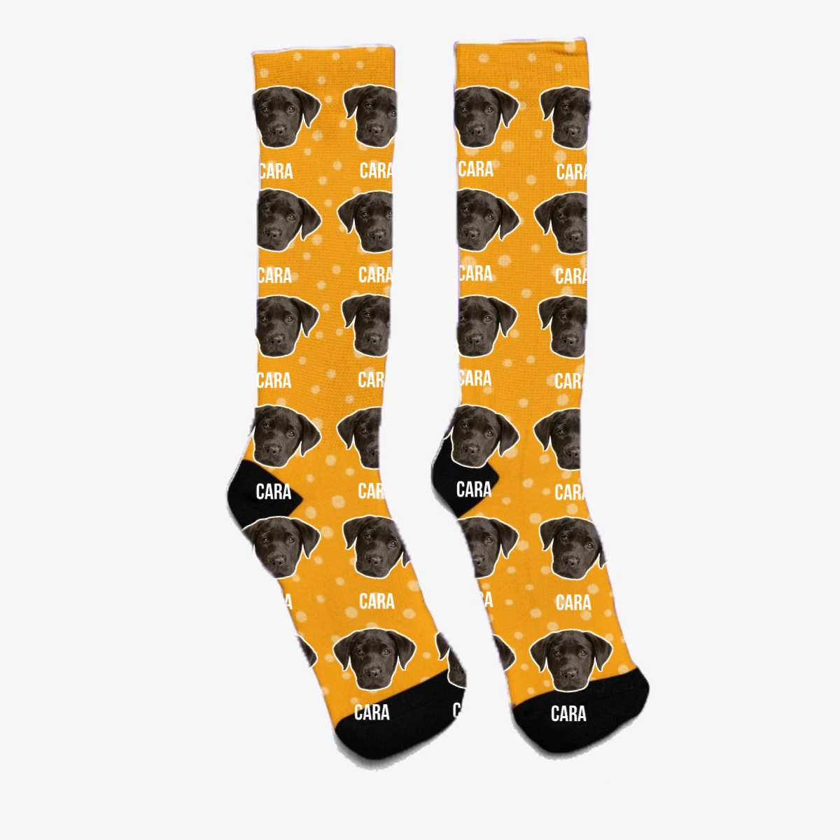 Custom Pet Color Socks - Face Cut and Outline