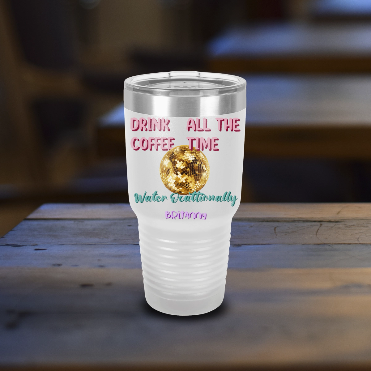 Custom Tundra 30oz Tumbler - Text Shadow