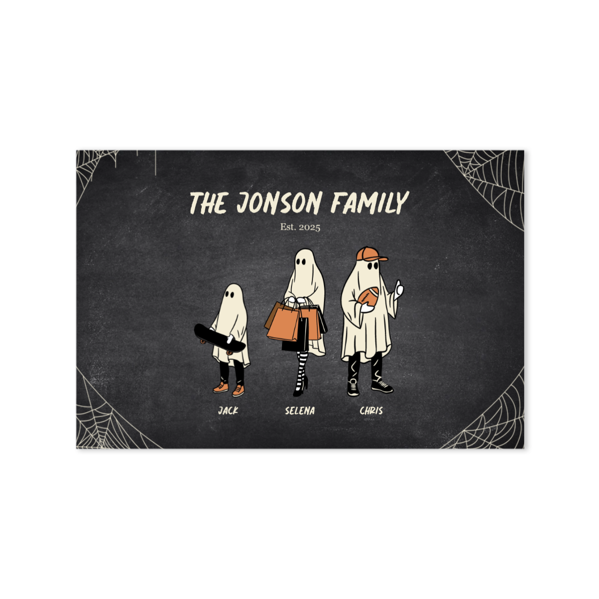 Custom Family Ghost Poster - Landscape