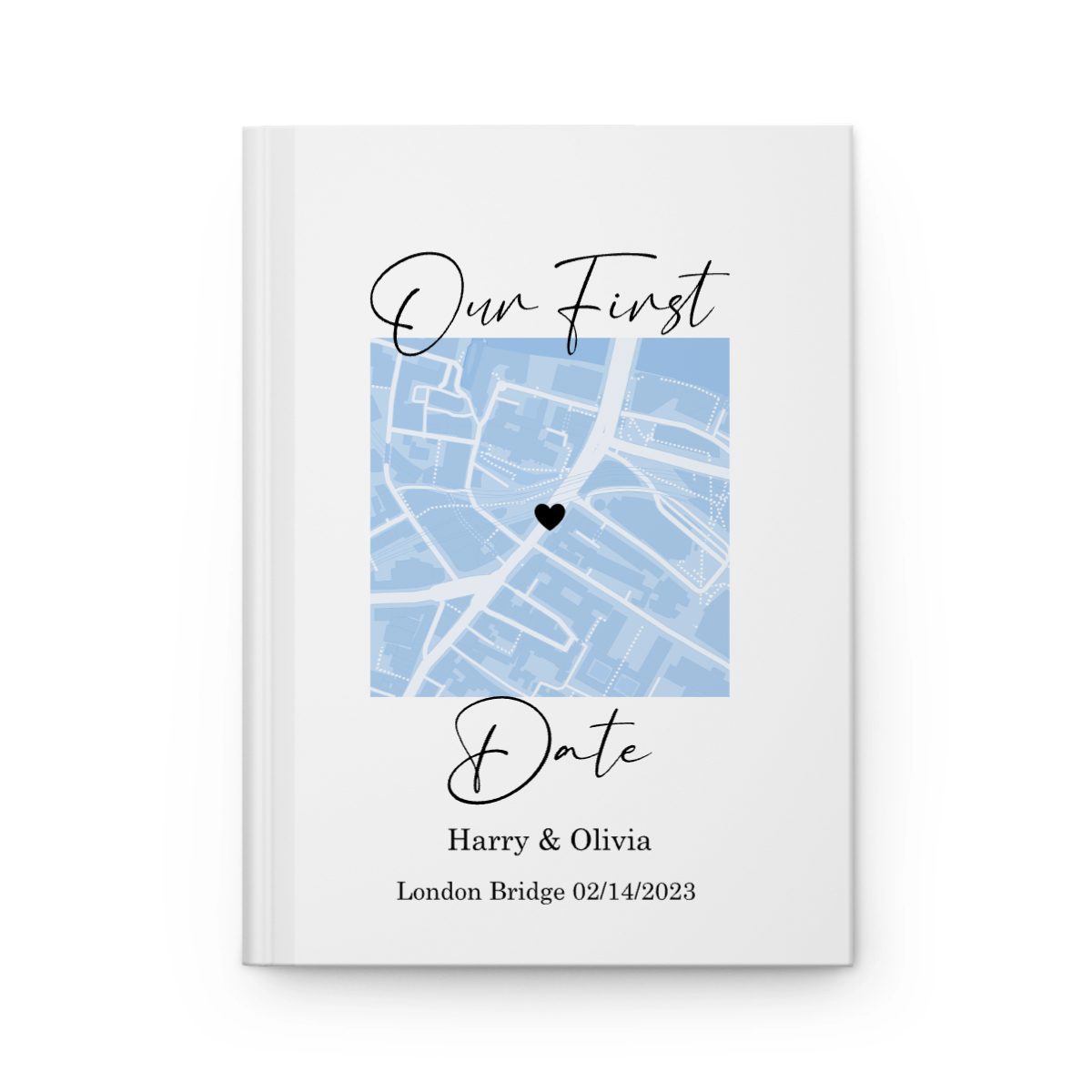 Custom Hardcover Journal - Street Map