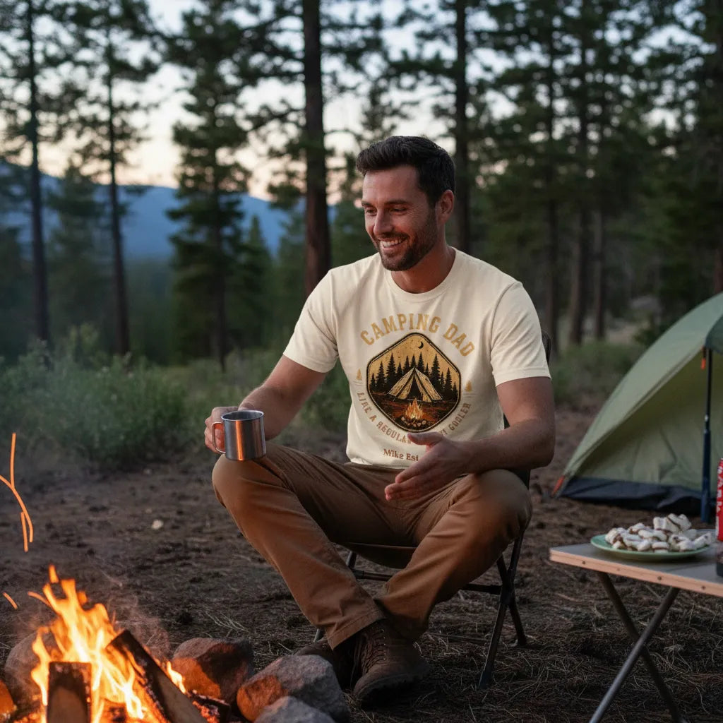 Custom Organic T-Shirt for Father's Day - Dad's Hobbies | Shopify Product Personalizer