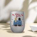 Personalized Best Friends chill wine tumbler with custom design for friendship celebration