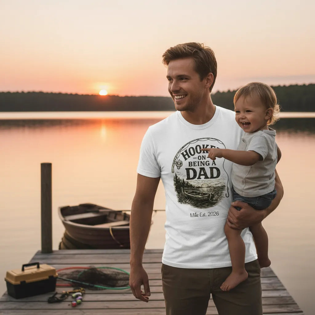 Custom Organic T-Shirt for Father's Day - Dad's Hobbies | Shopify Product Personalizer