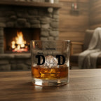 Custom Best Dad Ever Rocks Glass