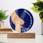 Custom Circle Acrylic Plaque - Star Map for Mom