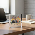 Personalized travel partners mini photo block with custom photos for adventure keepsake