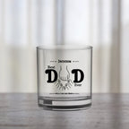 Custom Best Dad Ever Rocks Glass