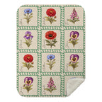 Custom Vintage Flower Sherpa Blanket | Shopify Product Personalizer