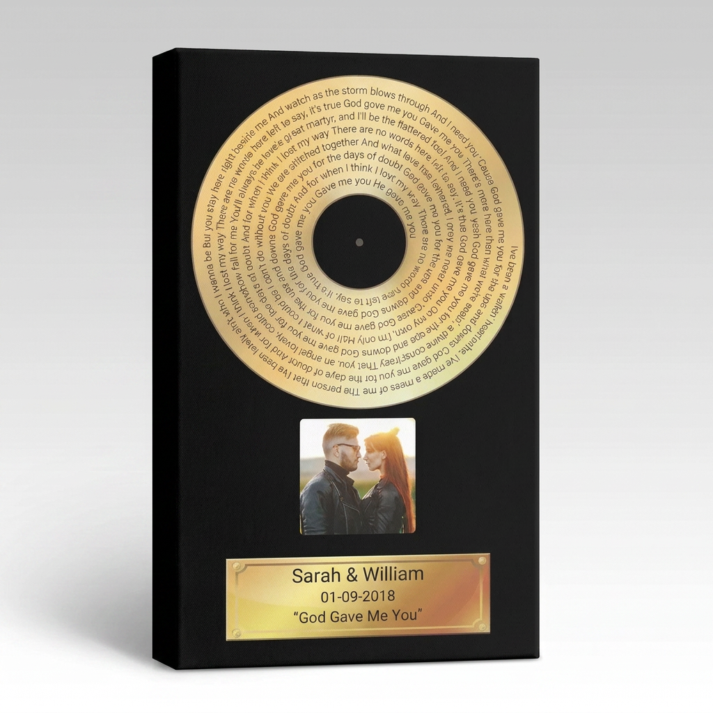 Gold Record canvas edge detail showing 1.5 inch wrap depth